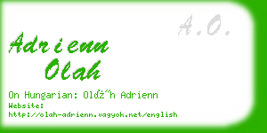 adrienn olah business card